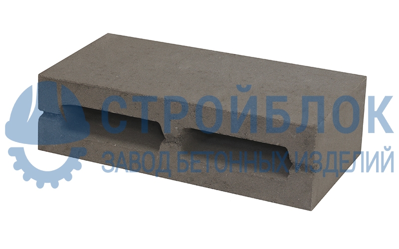 Блок пескоцементный 2-пустотный 390х120х188 мм 